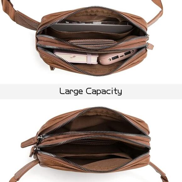 Belt Bag Women Pu Leather Cross Body Fanny Pack Fashion Packs Adjustable Strap - Picture 3 of 6